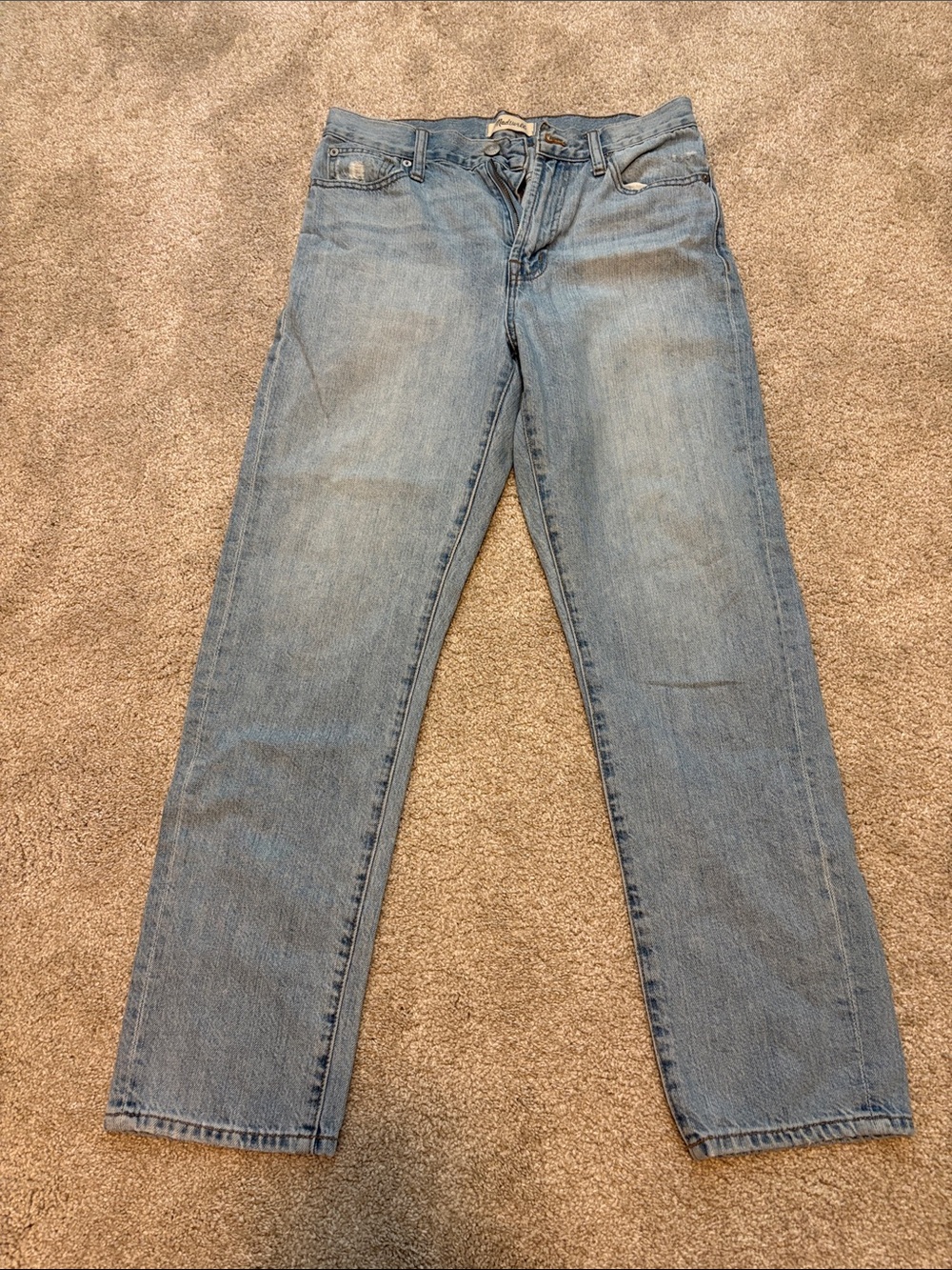 Light Blue Women's Straight-Leg Jeans